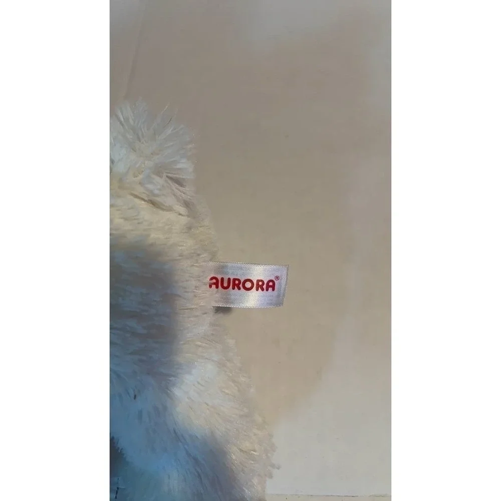 Aurora Plush White Terrier Dog Stuffed Animal